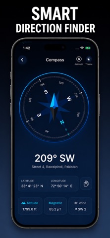 Smart Compass: Qibla & GPS Screenshot 1 of 5