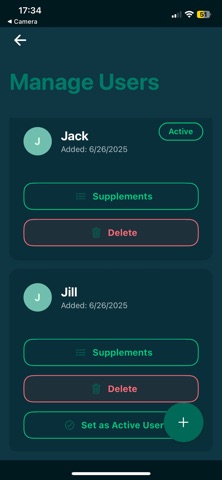 Aro Supplement Tracker screenshot