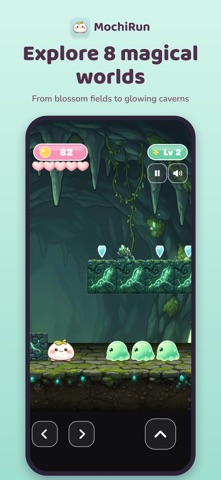 Mochi Run: Kawaii Jump Game iPhone screenshot