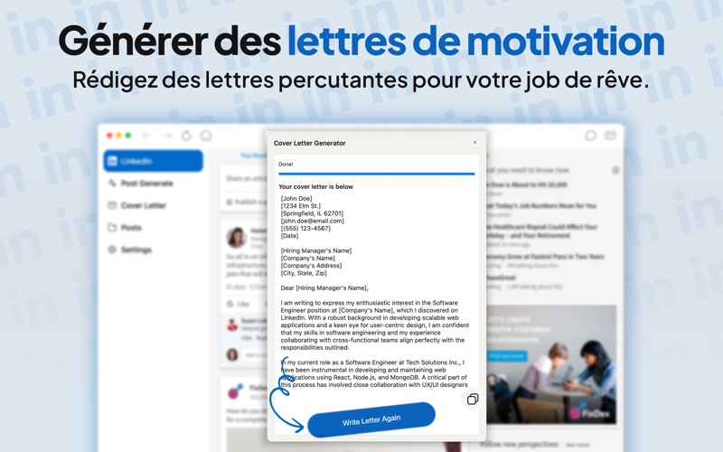 Screenshot #2 pour Application pour LinkedIn