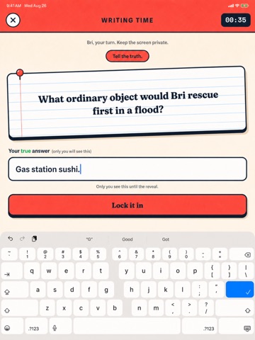 Hearsay: Family Party Game iPad screenshot