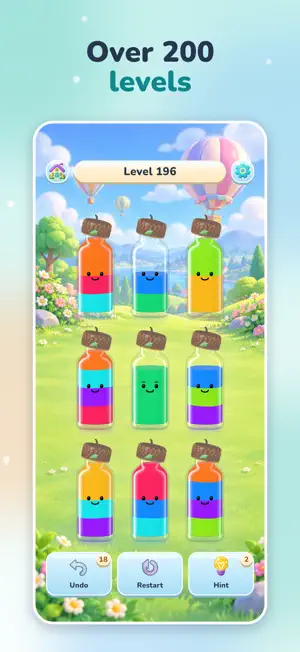 Cozy Bottles: Water Sort screenshot 2