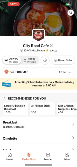 City Road Cafe screenshot 2