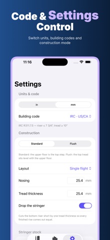 Stringer: Stair Layout iPhone screenshot