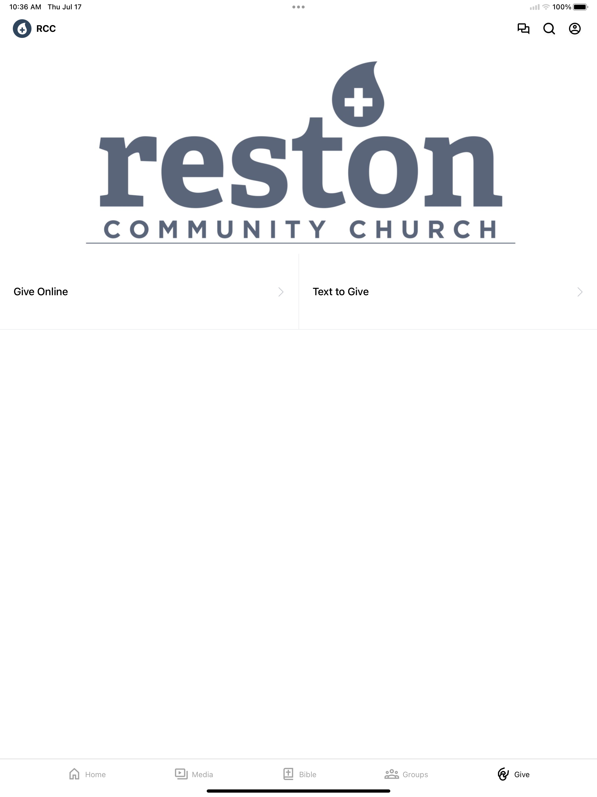 Reston Community Church screenshot 8