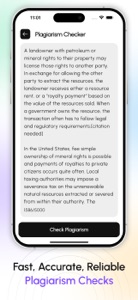 Plagiarism Checker for Writer screenshot #4 for iPhone