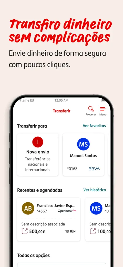 Screenshot 4 di 6 di Santander Portugal