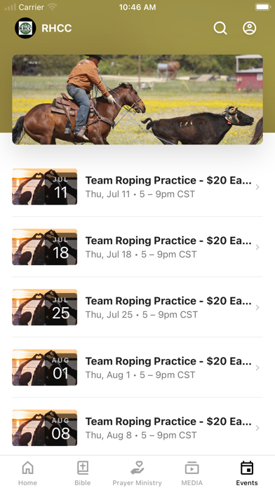 Ridin High Cowboy Church Screenshot