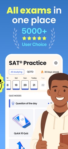 SAT Test 2026: College Prep iPhone screenshot
