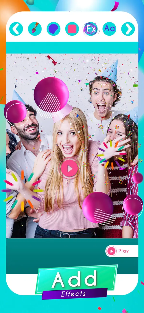 Screenshot #3 pour invitations vidéo pour un anni