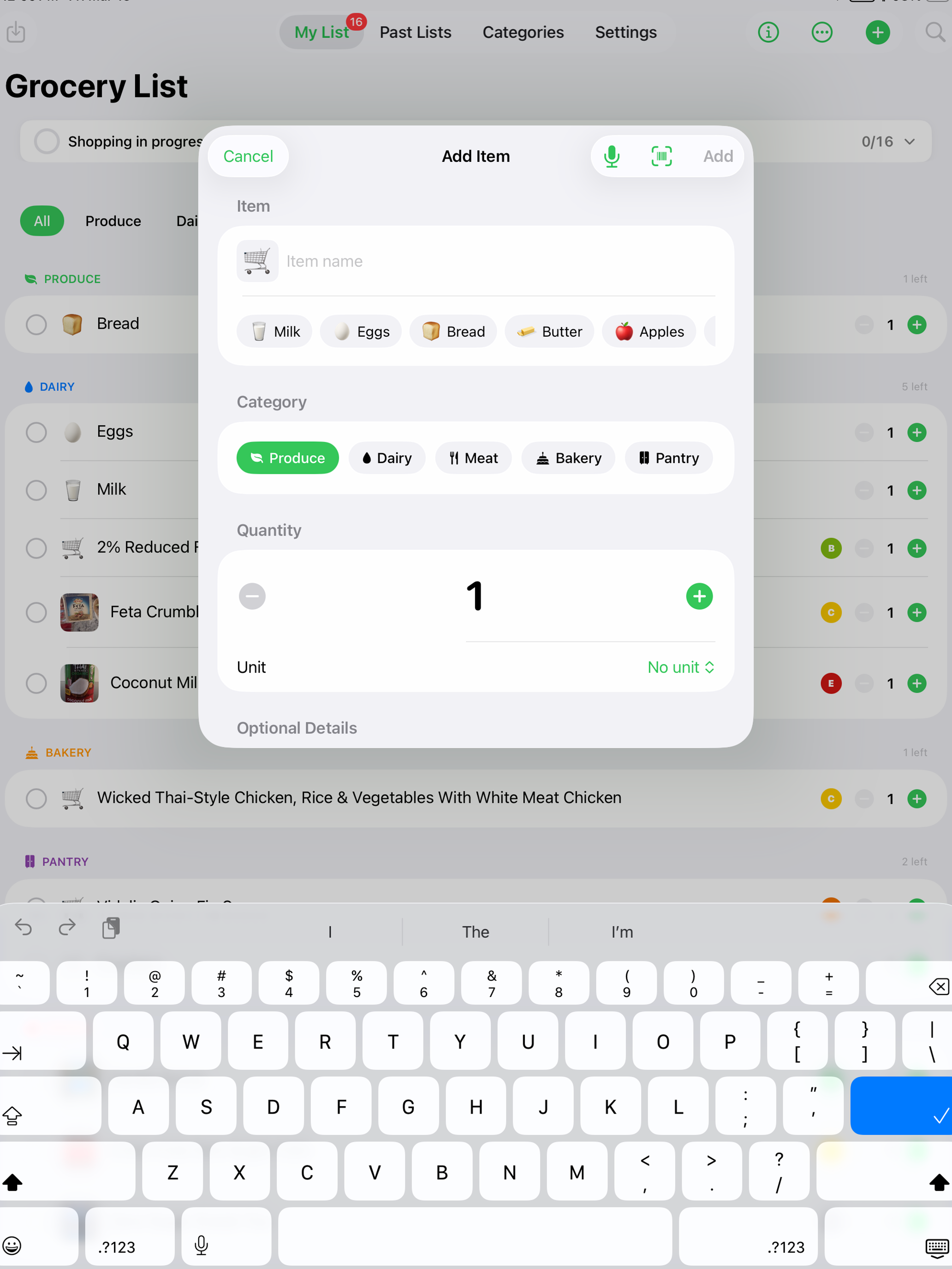 Grocery/ShoppingList screenshot 12