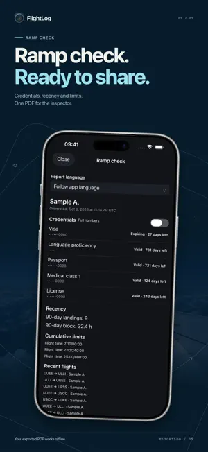 Pilot FlightLog screenshot 1