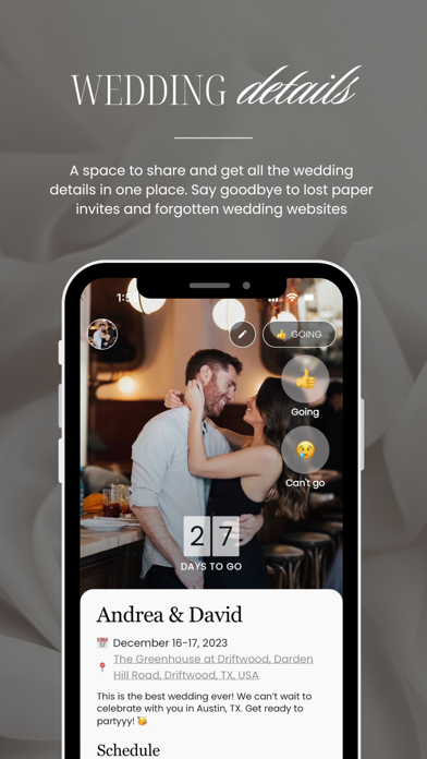 Guestlist Wedding App screenshot