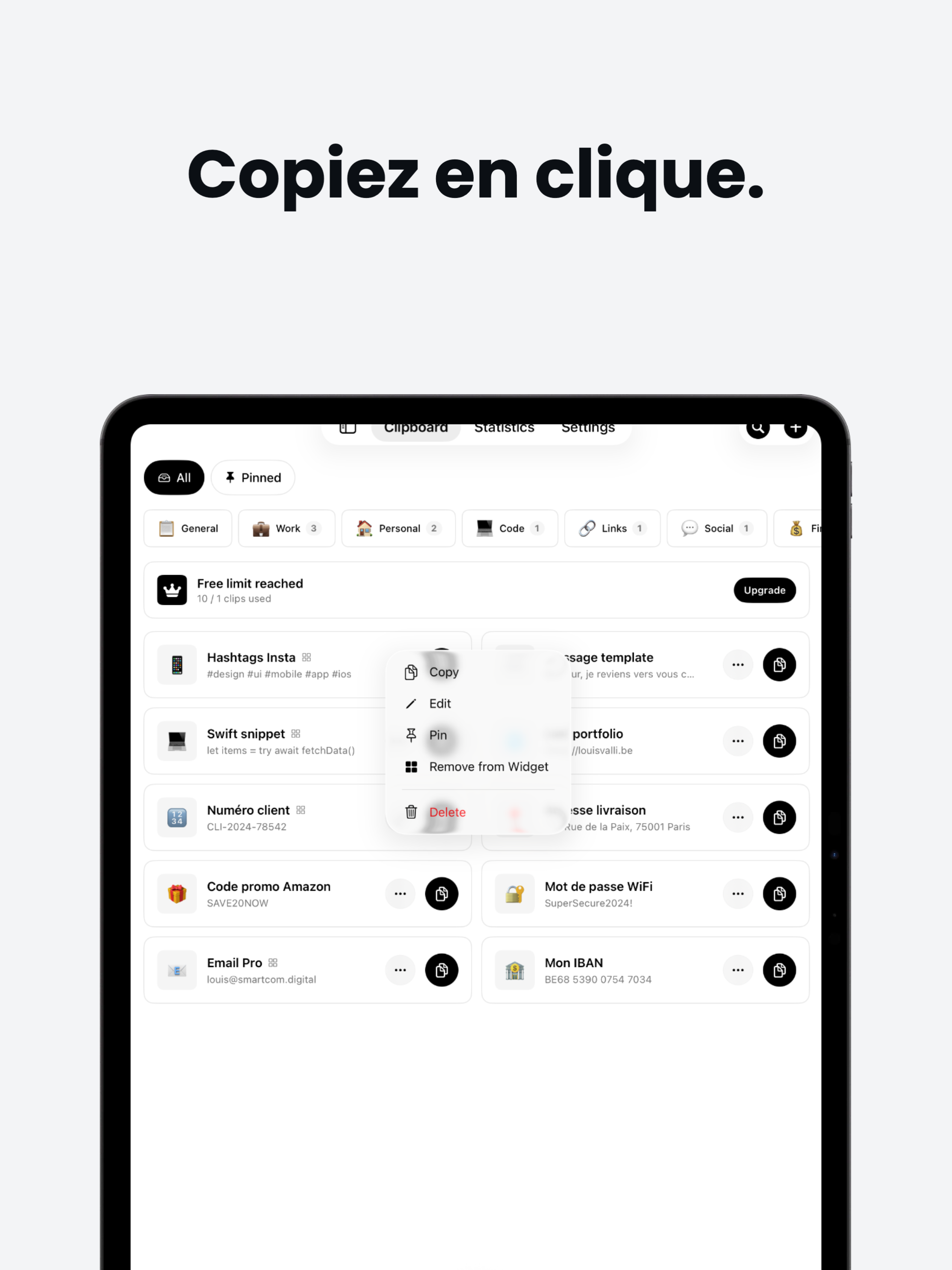 Clipboards Pro