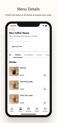 Rise Coffee House screenshot