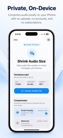 Shrink Audio Size Screenshot 2 of 4