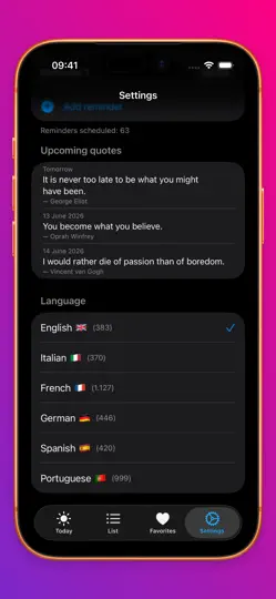 Screenshot von Motivation Des Tages auf dem iPhone 6