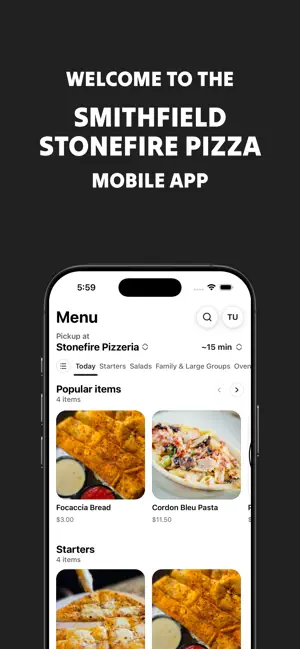 Smithfield Stonefire Pizza screenshot 1