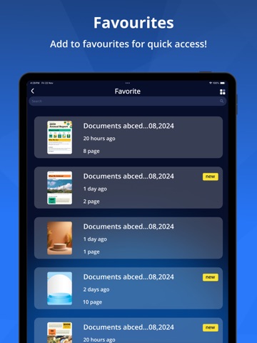 DocScanner - Document Scan iPad screenshot