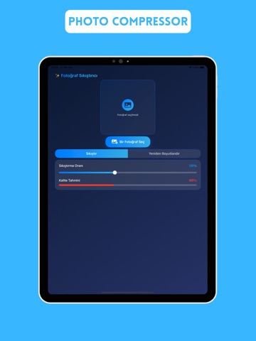Photo Compressor: Resize Image iPad screenshot