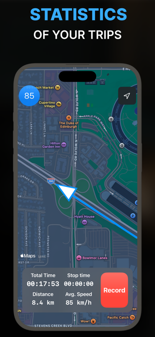 Speedometer GPS Speed Tracker. Screenshot 3 of 5