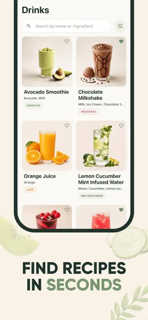 Drink Recipes: Smoothie, Juice screenshot 3