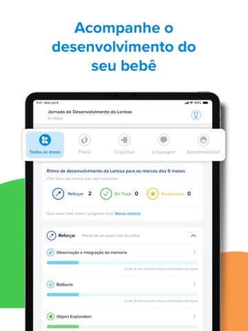 Kinedu Desenvolvimento do Bebê iPad screenshot 4