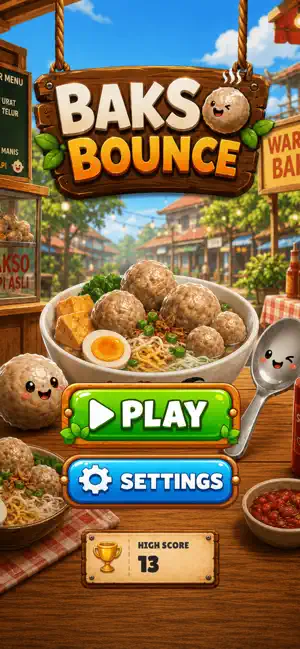 Bakso Bounce: Meatball Arcade screenshot 1