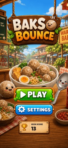 Bakso Bounce: Meatball Arcade Screenshot 1 of 5
