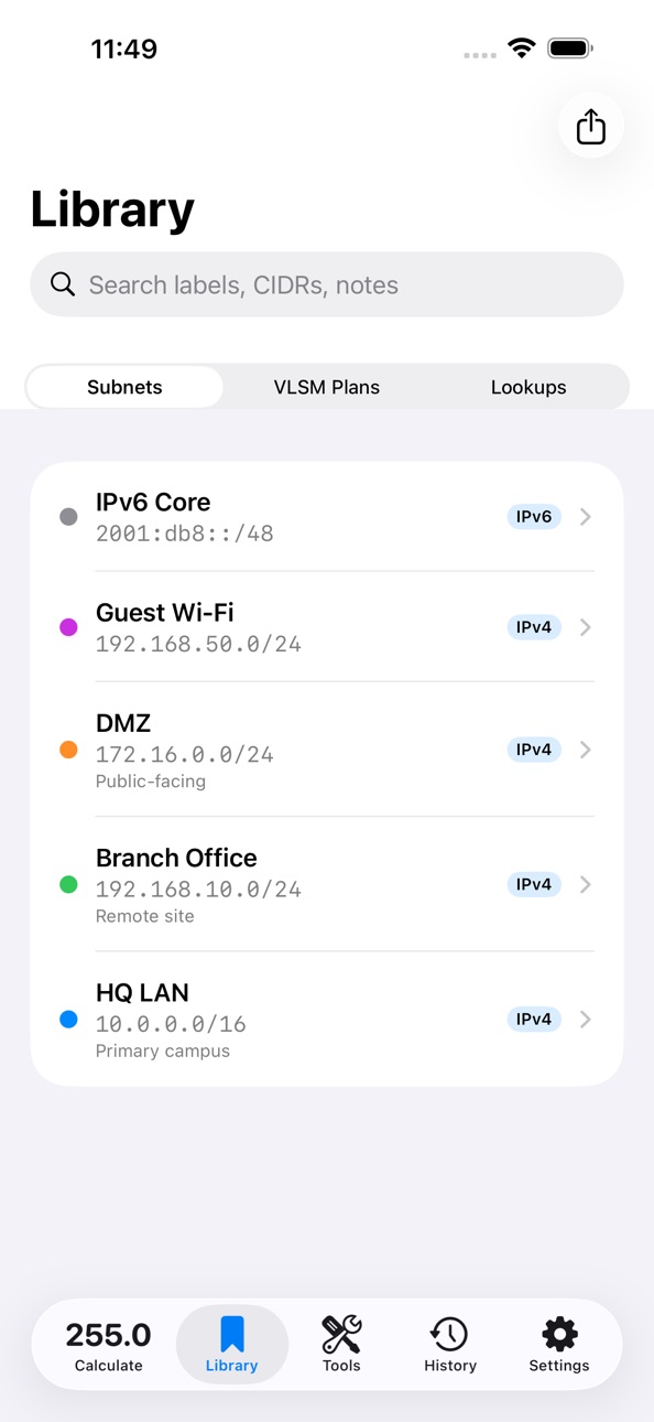 iPhone screenshot