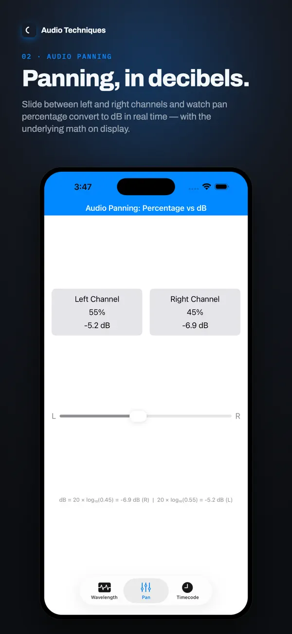 Screenshot #2 pour Audio Techniques | Sound Math