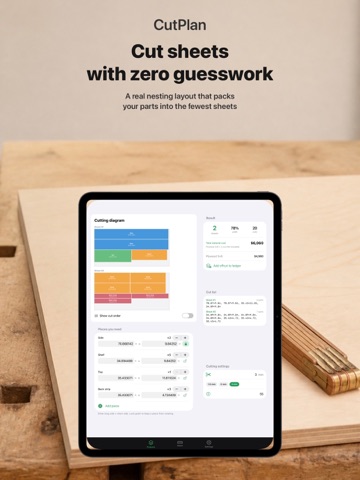 CutPlan: Cut List Optimizer iPad screenshot