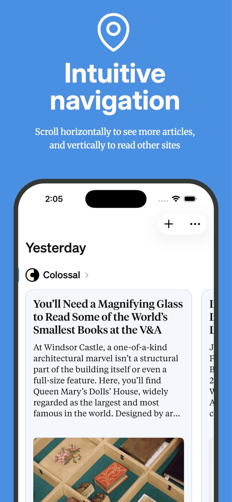 Hindsight: News & RSS Reader iphone screenshot 2