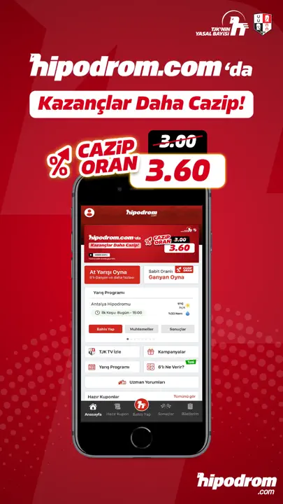Hipodrom - TJK & Milli Piyango iPhone Ekran Görüntüsü 2
