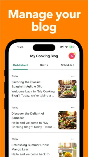 Скриншот Blogg For Google Blogger на iPhone 3