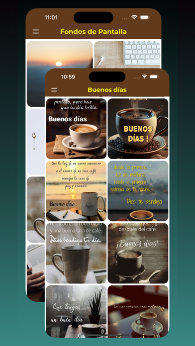 Coffee Images with Phrases Screenshot