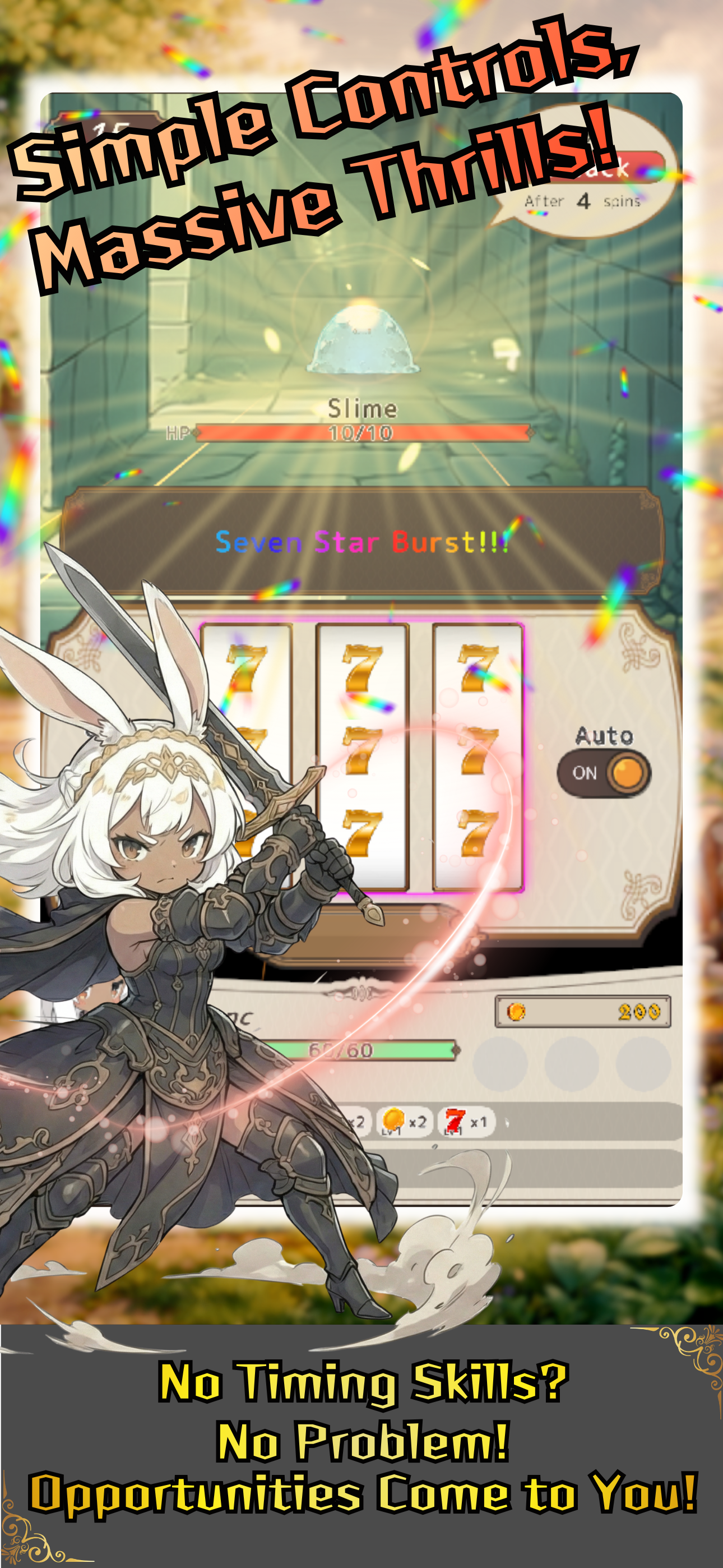 Slot & Brave: Roguelike RPG