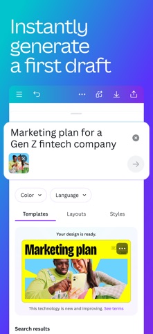 Canva: AI Video & Photo Editor App Store preview screenshot 4