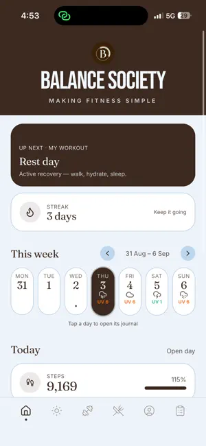 Balance Society App screenshot 1