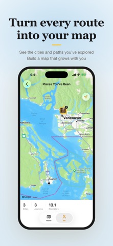 Wayo: Walking & Trip Journal iPhone screenshot