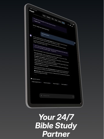 PrayAI iPad screenshot