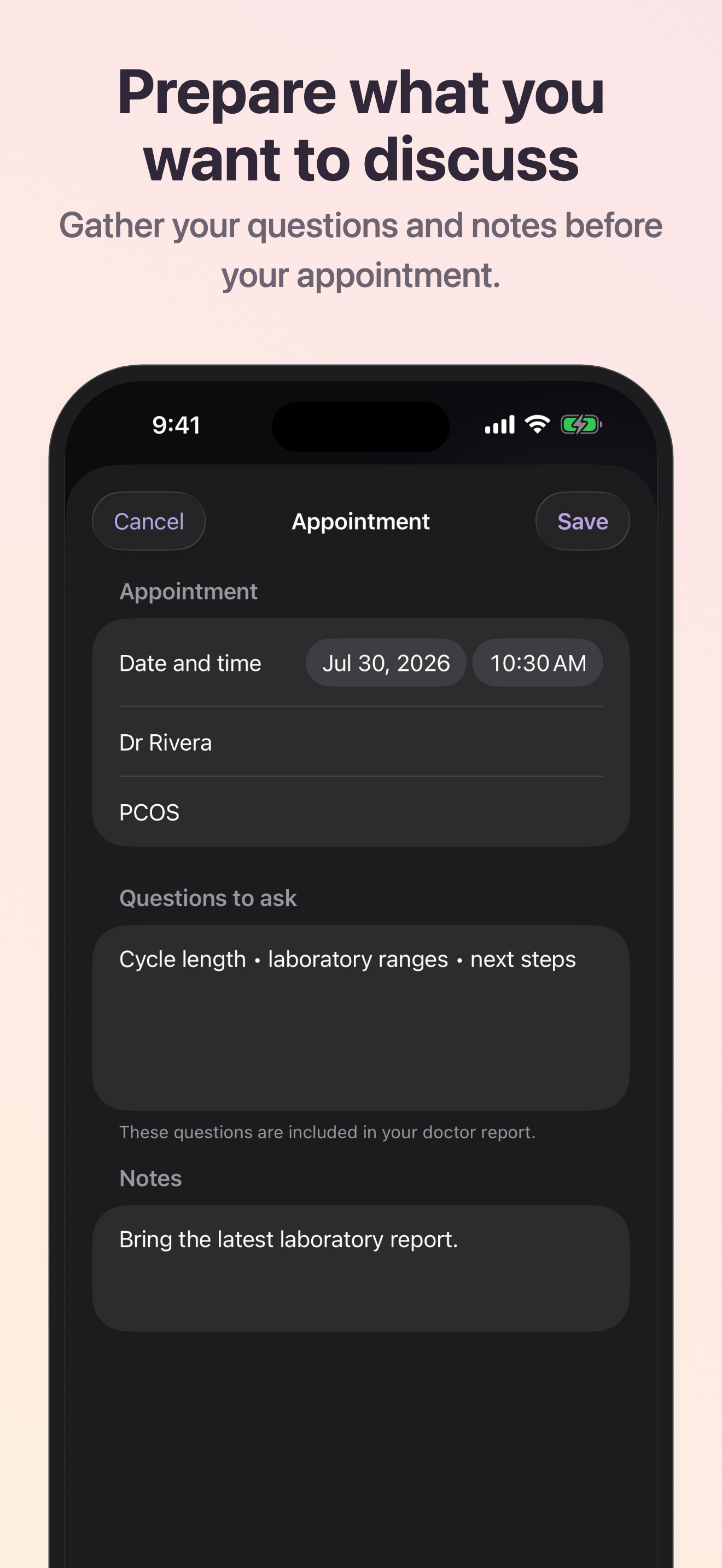 Cystra: PCOS Symptom Tracker screenshot 6