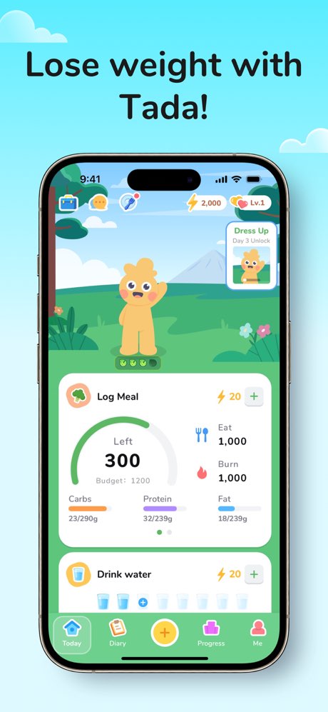 Tada: Weight Loss Pal screenshot 1