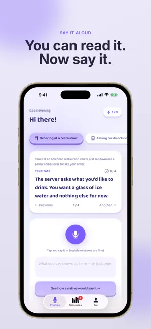 Aloud: English Speaking Coach screenshot 1