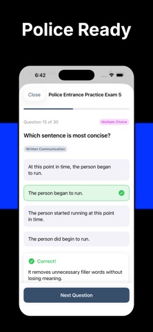 Police Exam Prep App Screenshot 6 of 8