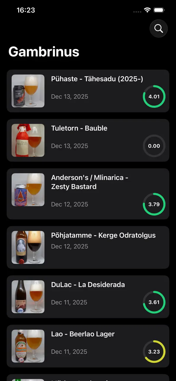 Screenshot #1 pour Gambrinuse õllepäevik