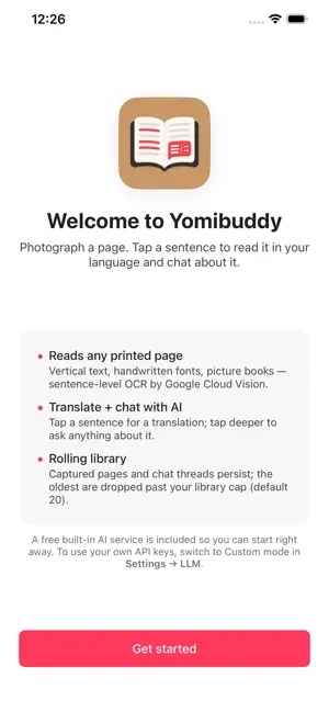 Yomibuddy screenshot 1