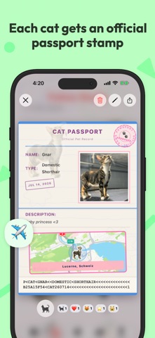 Pawsport: Cat Photo Journal screenshot