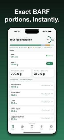 BARFRatio: Raw Feeding Calc Screenshot 4 of 6