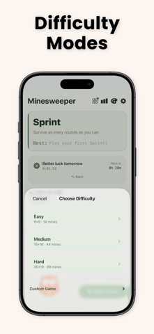 Minesweeper: No Guess Puzzle iPhone screenshot